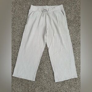 JM Collection Macey’s 100% Cotton Gauze Cream Neutral Pants XL Cottagecore